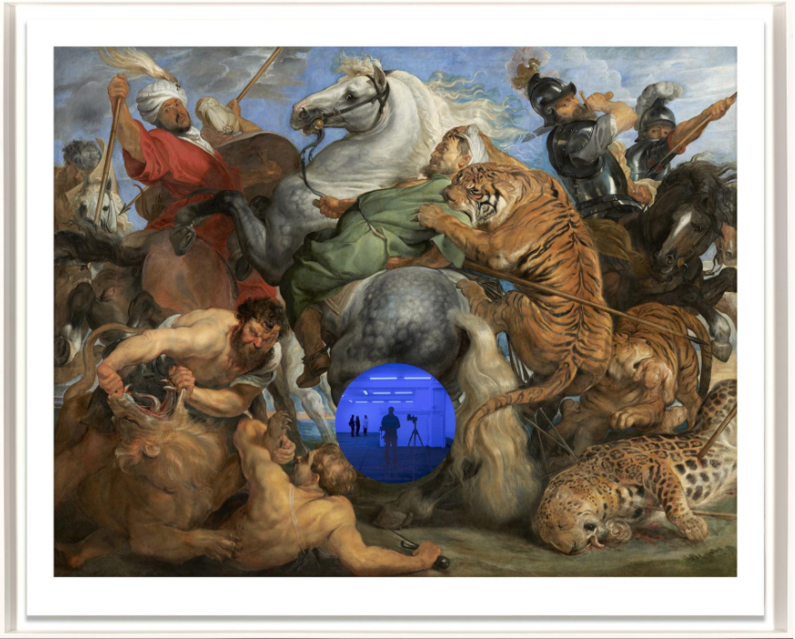 Gazing Ball (Rubens Tiger Hunt)